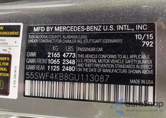 55SWF4KB8GU113087: 42255273