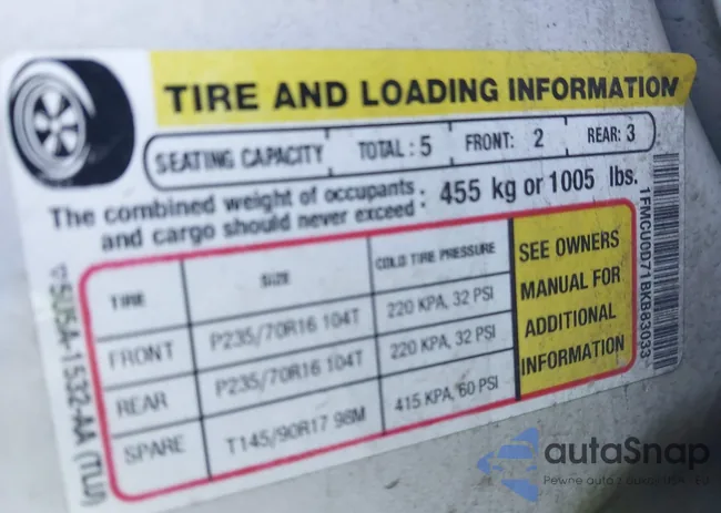 1FMCU0D71BKB83033: 42256428