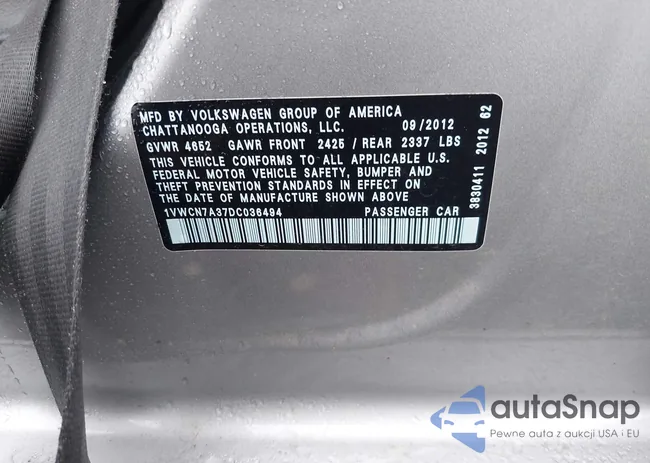 1VWCN7A37DC036494: 42256161