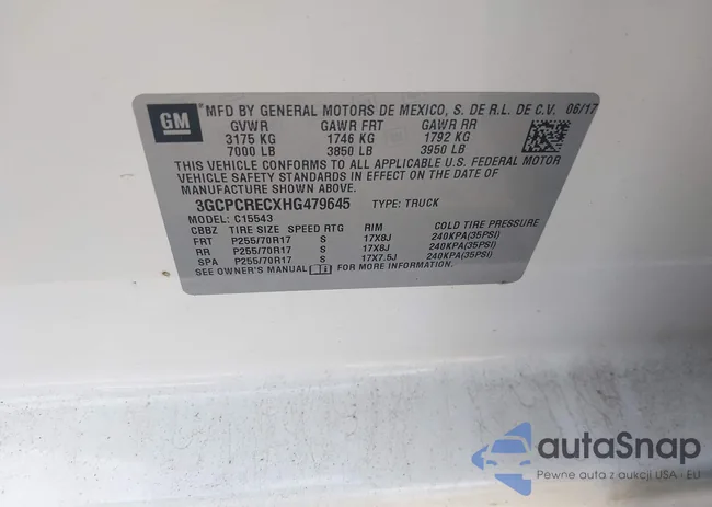 3GCPCRECXHG479645: 42257414