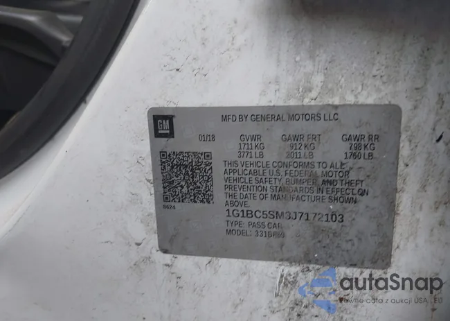 1G1BC5SM3J7172103: 42257454