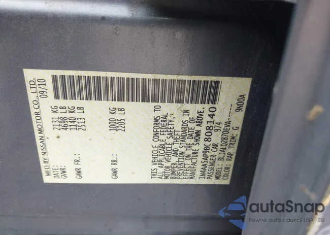 1N4AA5AP9BC808140: 42257514