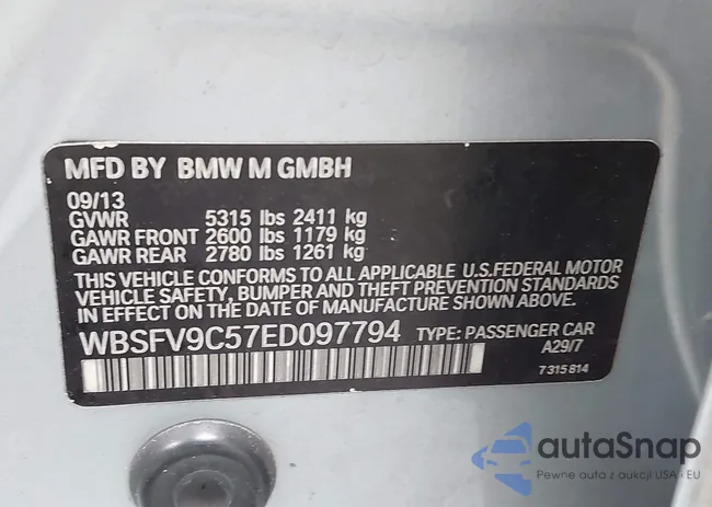 WBSFV9C57ED097794: 42257563