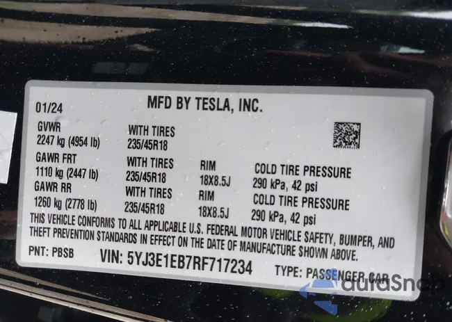 5YJ3E1EB7RF717234: 42257596