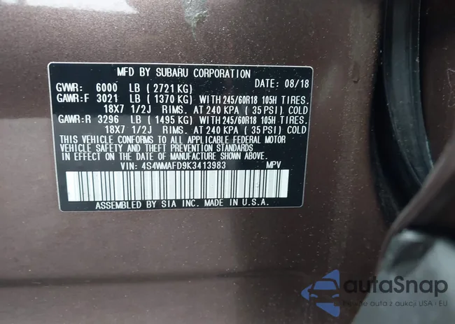 4S4WMAFD9K3413983: 42257670