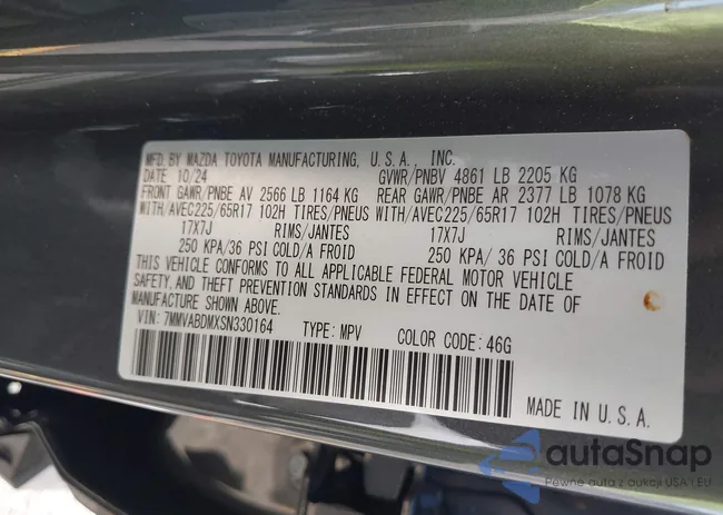 7MMVABDMXSN330164: 42257895