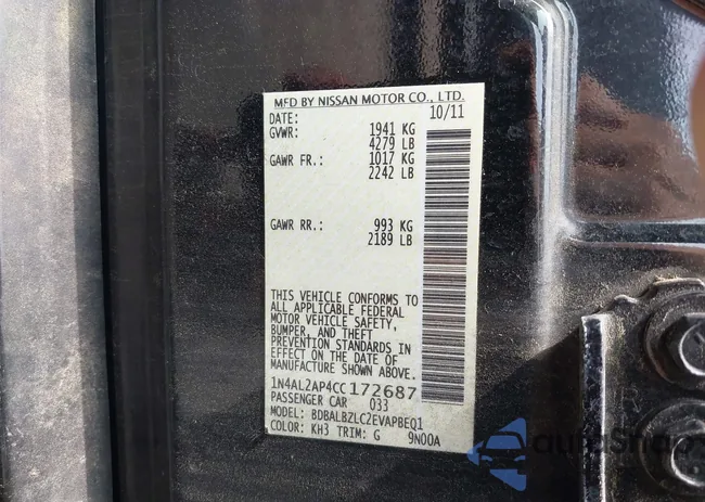 1N4AL2AP4CC172687: 42257155