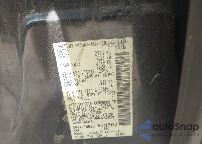 5N1AR1NB1CC638802: 42257330