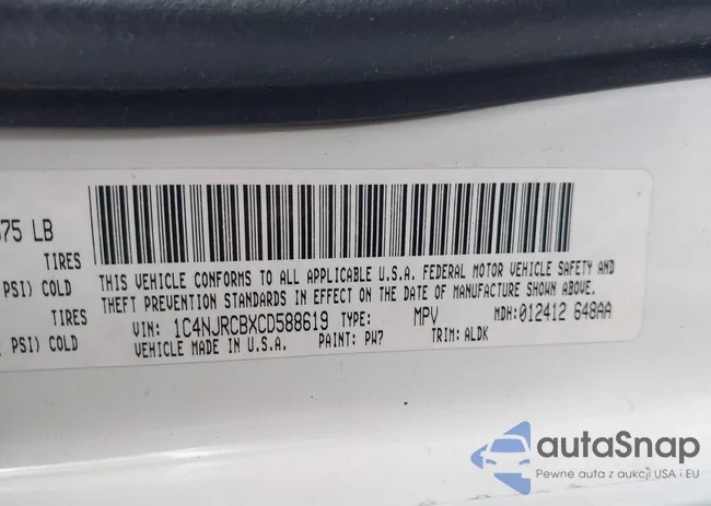 1C4NJRCBXCD588619: 42258542