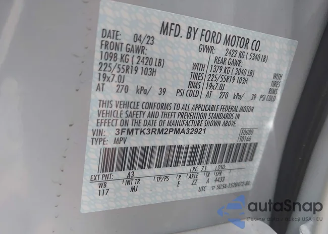 3FMTK3RM2PMA32921: 42258670