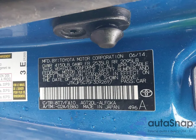 JTKJF5C75F3092697: 42258026