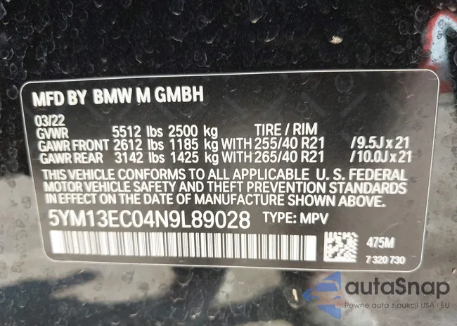 5YM13EC04N9L89028: 42258087