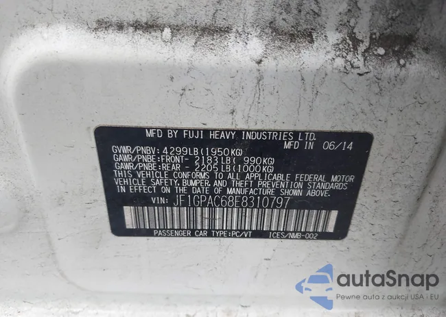 JF1GPAC68E8310797: 42258193