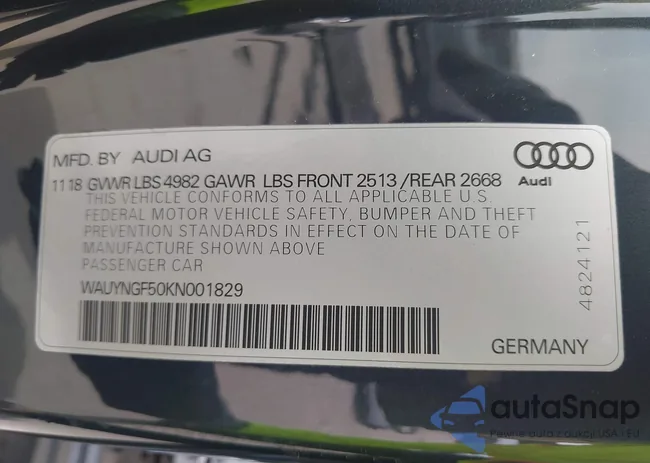 WAUYNGF50KN001829: 42258326