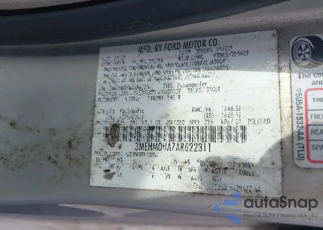 3MEHM0HA7AR622311: 42259405