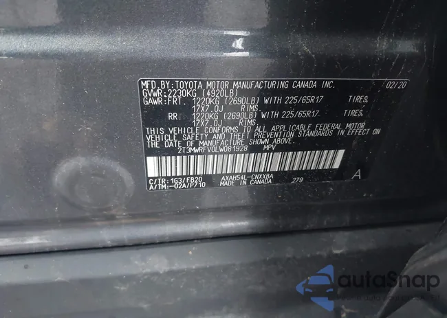 2T3MWRFV0LW081928: 42259426