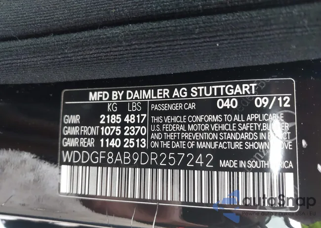 WDDGF8AB9DR257242: 42259512