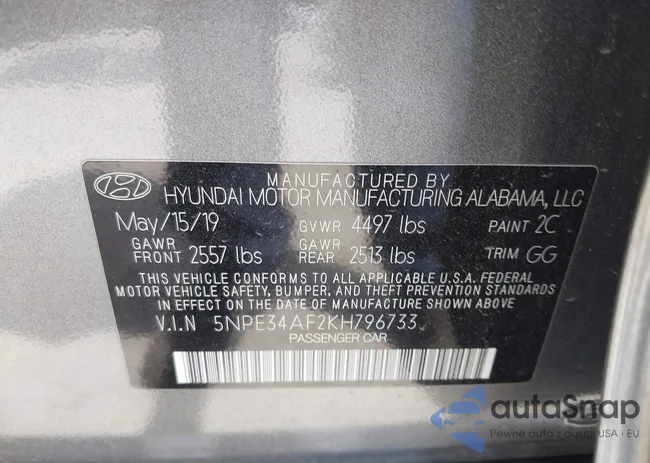 5NPE34AF2KH796733: 42259823