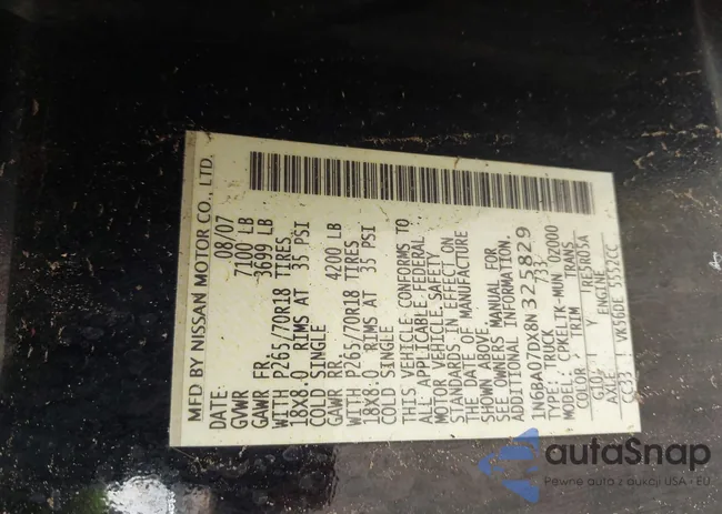 1N6BA07DX8N325829: 42259845