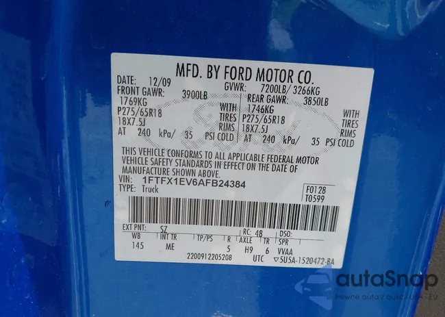 1FTFX1EV6AFB24384: 42259909