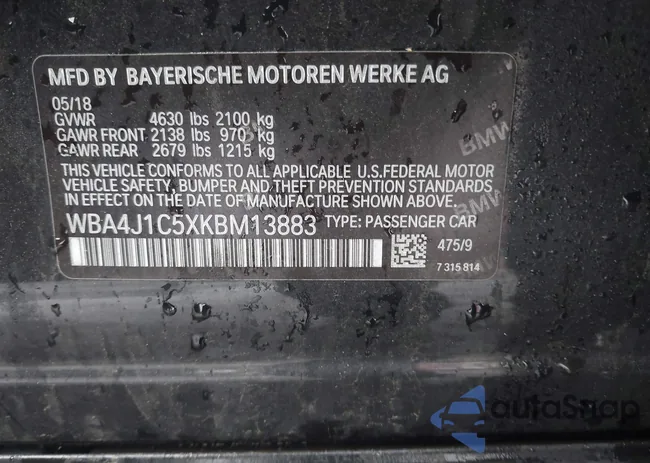 WBA4J1C5XKBM13883: 42259091