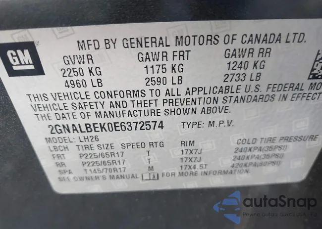 2GNALBEK0E6372574: 42259341