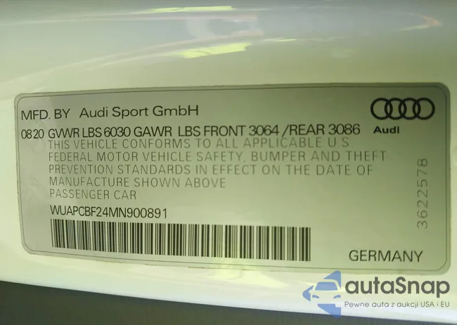 WUAPCBF24MN900891: 42260367