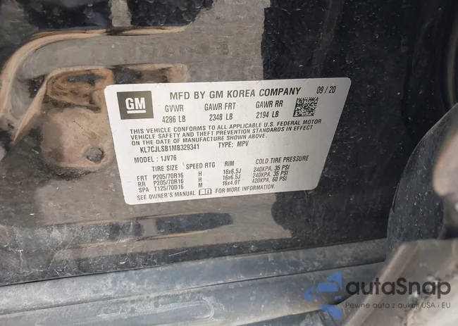 KL7CJLSB1MB329341: 42260406