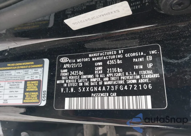 5XXGN4A73FG472106: 42260459