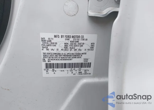 2FMDK4GC4DBB94387: 42260582