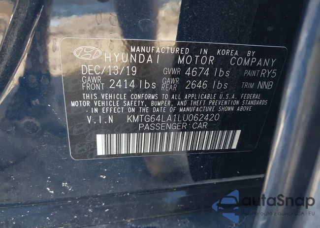 KMTG64LA1LU062420: 42260170