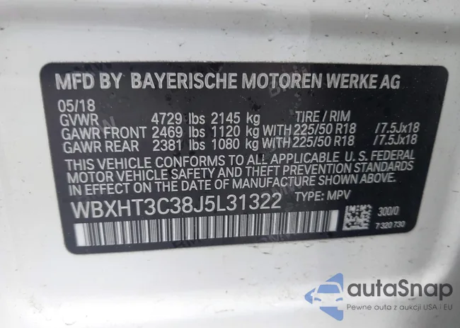 WBXHT3C38J5L31322: 42260190