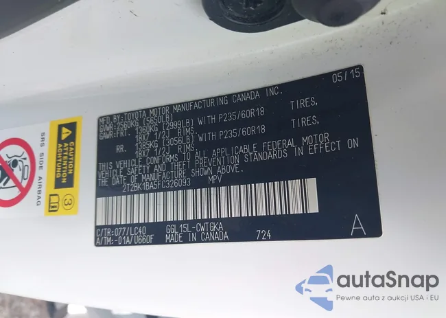 2T2BK1BA5FC326093: 42261880