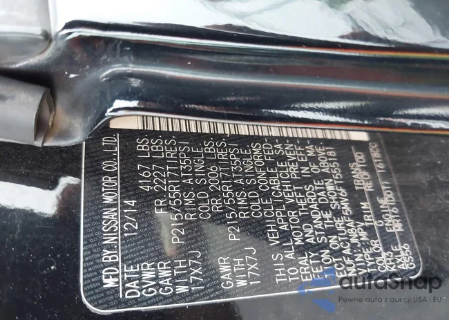 JN8AF5MV6FT555181: 42261053