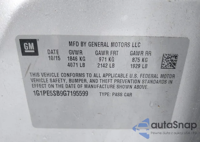 1G1PE5SB9G7195599: 42261159