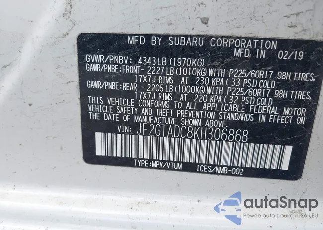 JF2GTADC8KH306868: 42262356