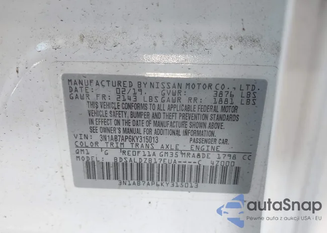 3N1AB7AP6KY315013: 42262394