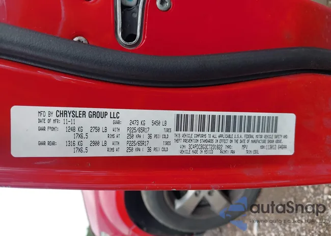 3C4PDCBG3CT231822: 42262549