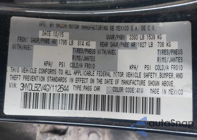 3MYDLBZV4GY112644: 42262588