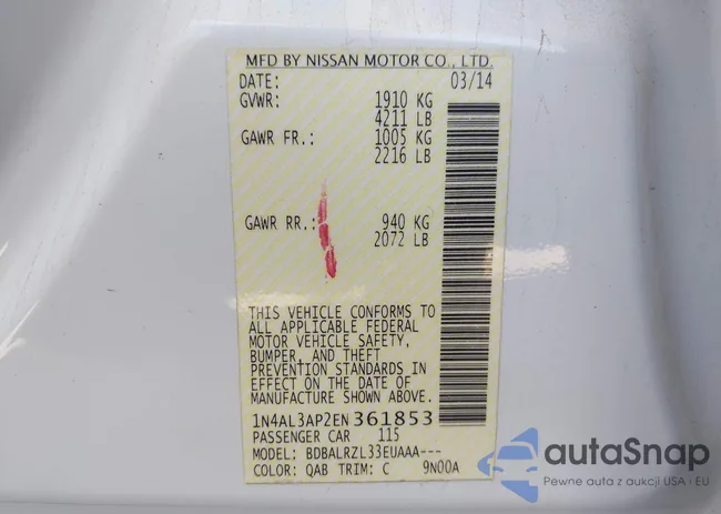 1N4AL3AP2EN361853: 42262836