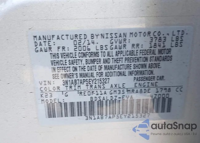 3N1AB7AP5EY215327: 42261983