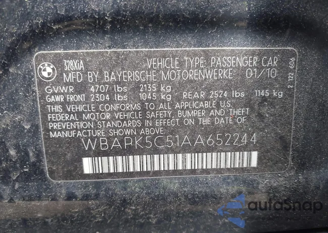 WBAPK5C51AA652244: 42262180