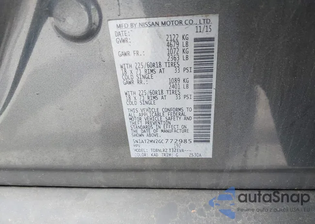 5N1AT2MV2GC772985: 42263474