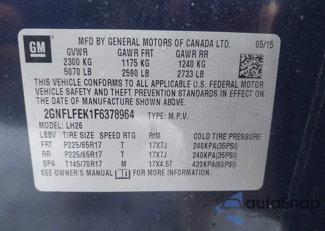 2GNFLFEK1F6378964: 42263611