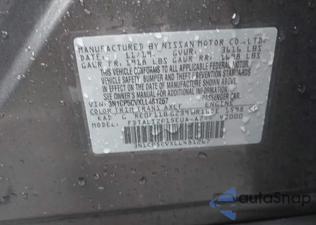 3N1CP5CVXLL481267: 42263638