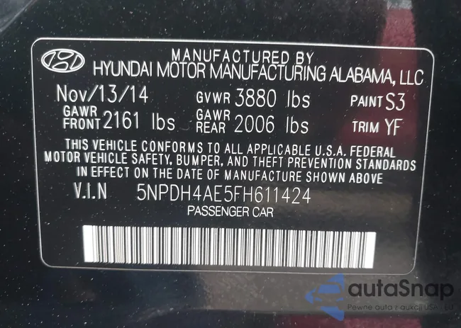 5NPDH4AE5FH611424: 42263745