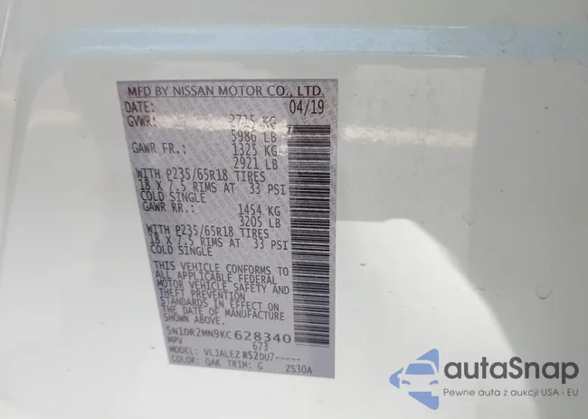 5N1DR2MN9KC628340: 42263841