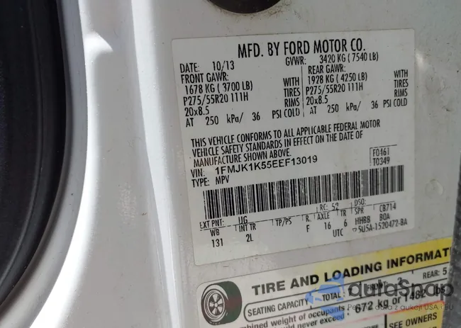 1FMJK1K55EEF13019: 42262924