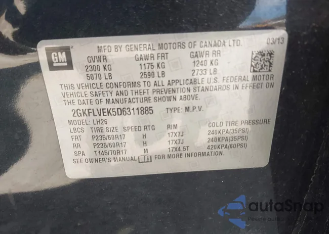 2GKFLVEK5D6311885: 42263098