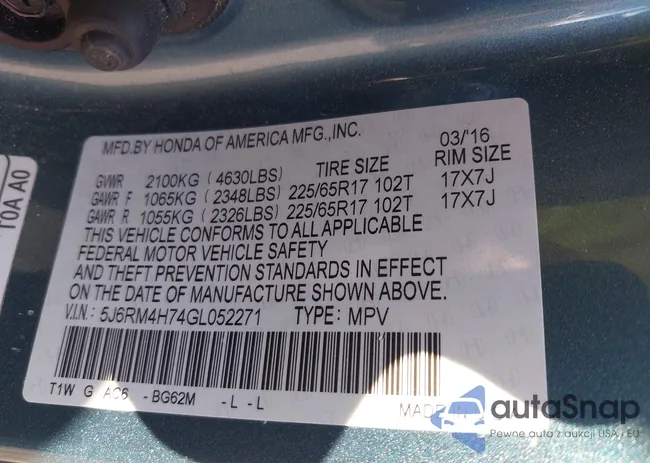 5J6RM4H74GL052271: 42264368